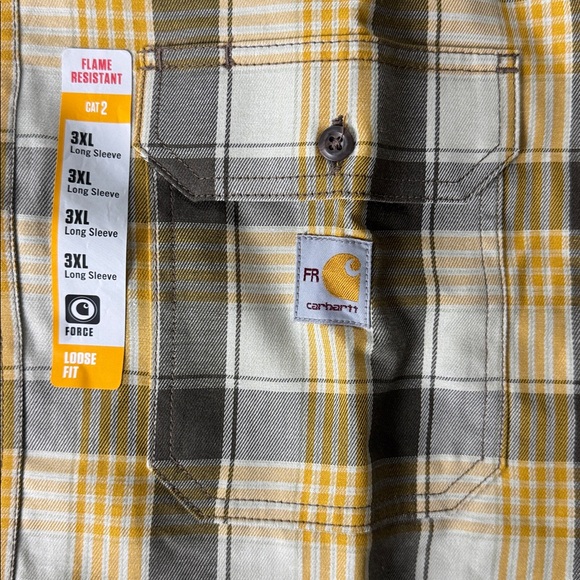 NWT Carhartt FR Flame Resistant 3XL Cat 2 Force Rugged Flex Loose Fit Twill - Picture 7 of 12